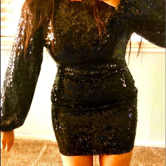 Black sequin mini - Picture 1 of 7